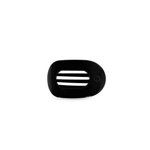 Jet Black Tiny Flat Round Clip