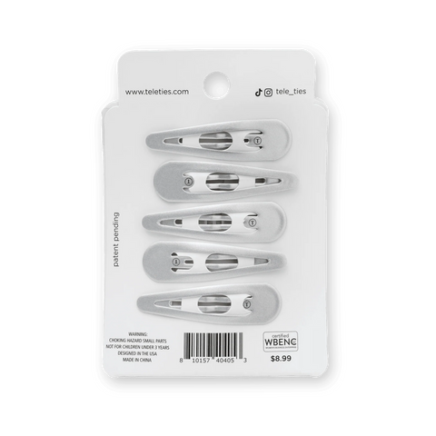 Silver Snap Clip (6Ct)
