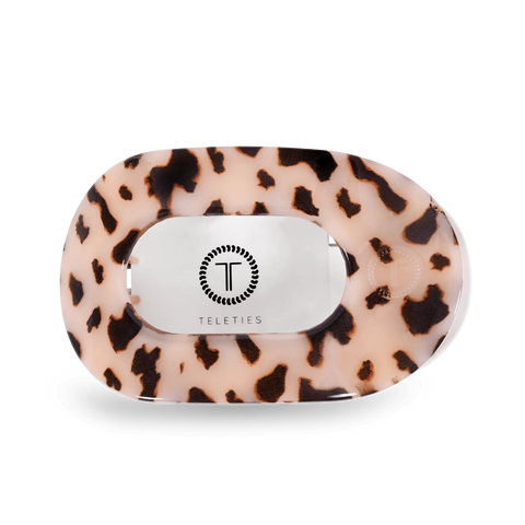 Blonde Tortoise Large Flat Round Hair Clip