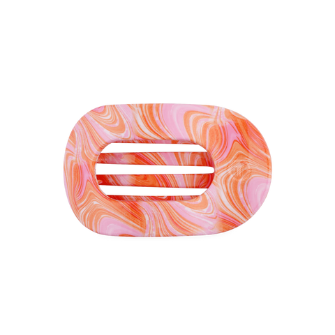 Just Keep Swimming Medium Flat Round Hair Clip