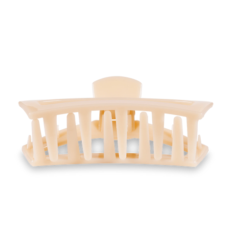 Open Almond Beige Large Claw Hair Clip