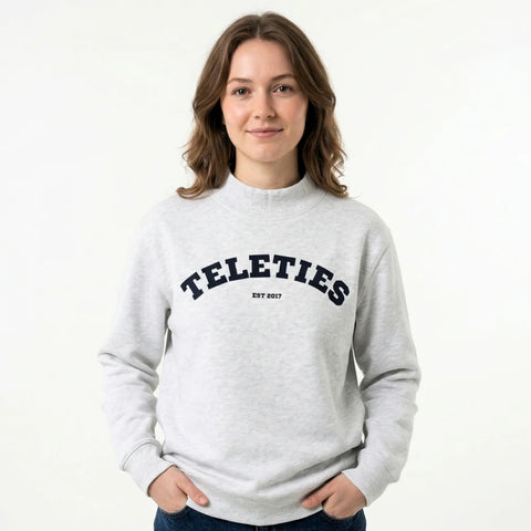TELETIES Varsity Mock Neck - Medium