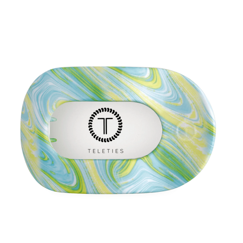 By the Sea Shore Large Flat Round Hair Clip