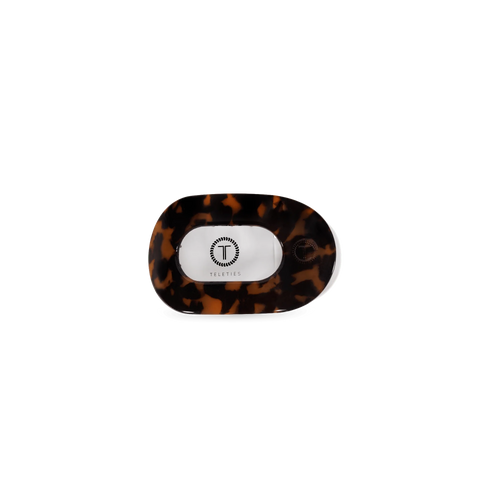 Tortoise Tiny Flat Round Clip