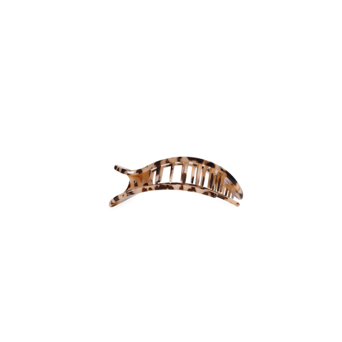 Blonde Tortoise Tiny Flat Round Clip