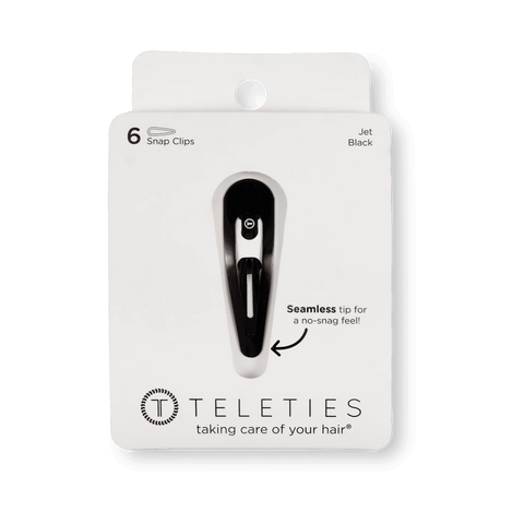 Jet Black Snap Clip (6Ct)