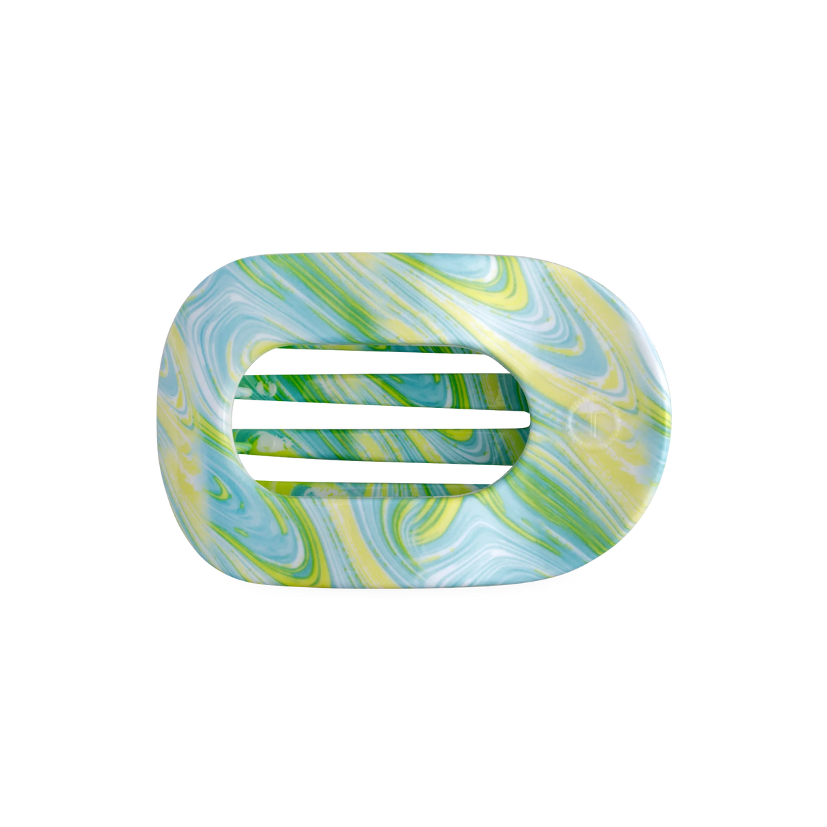 By the Sea Shore Medium Flat Round Hair Clip