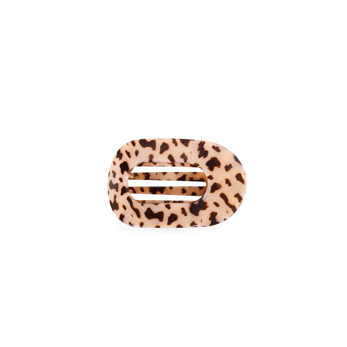 Blonde Tortoise Tiny Flat Round Clip