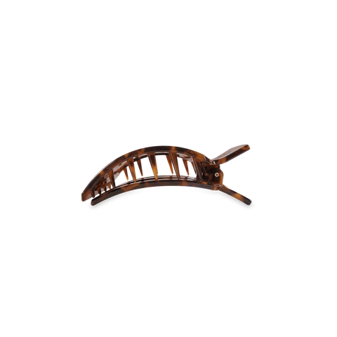 Tortoise Small Flat Square Hair Clip