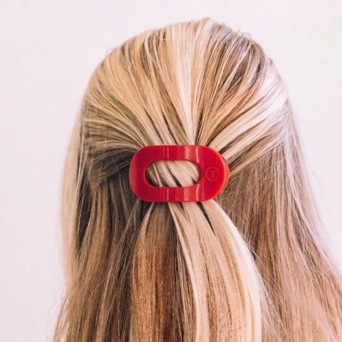Red Carpet Ready Small Flat Round Hair Clip