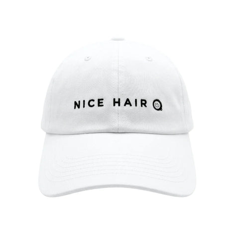 Nice Hair Ball Cap - White