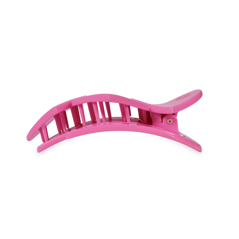 Pink Heart to Heart Medium Flat Hair Clip