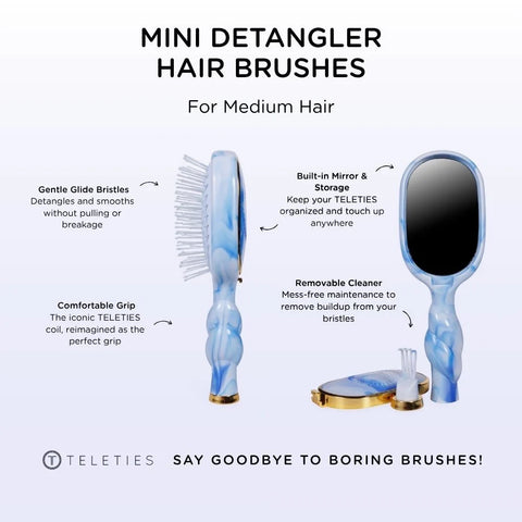 Mini Detangler Hair Brush for Medium Hair - Tide & True