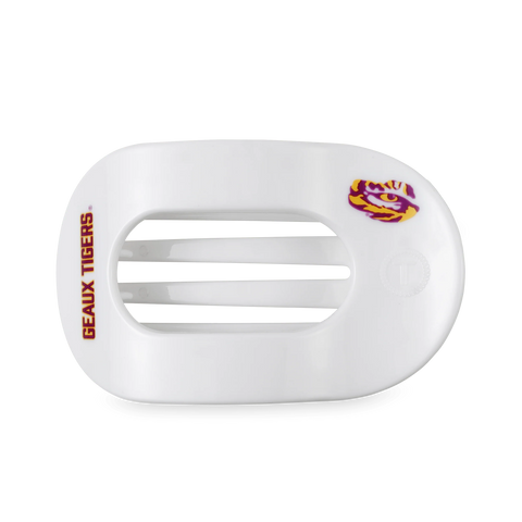 Geaux Tigers! Large Flat Round Hair Clip