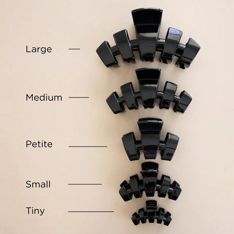 Classic Jet Black Petite Claw Clip