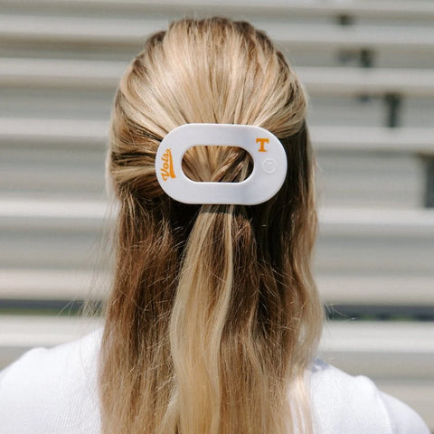 Go Vols! Medium Flat Round Hair Clip