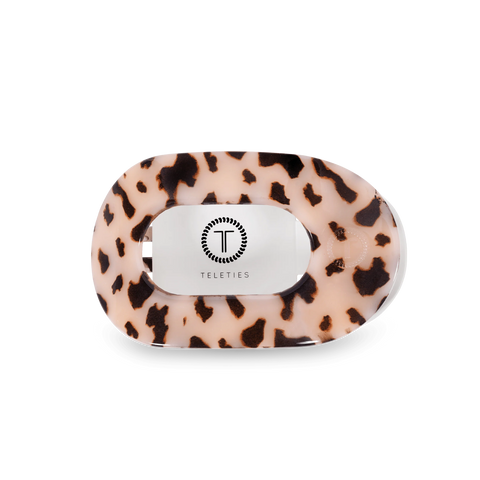 Blonde Tortoise Medium Flat Round Hair Clip