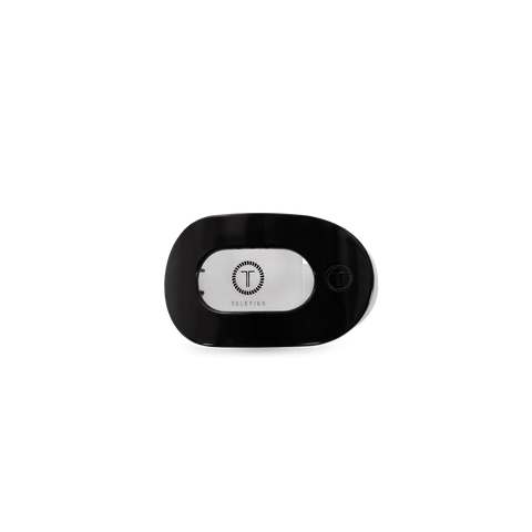 Jet Black Tiny Flat Round Clip