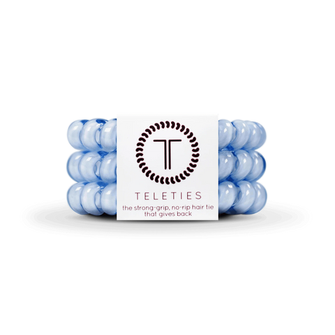 Washed Denim Large Hair Ties