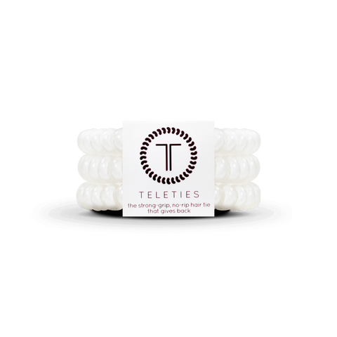 Coconut White Small Hair Ties