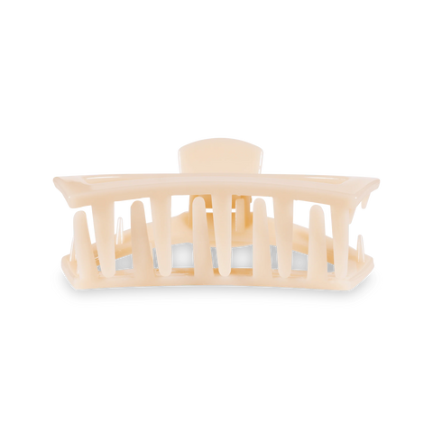 Open Almond Beige Medium Claw Hair Clip