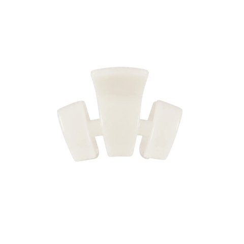 Classic Coconut White Petite Claw Clip