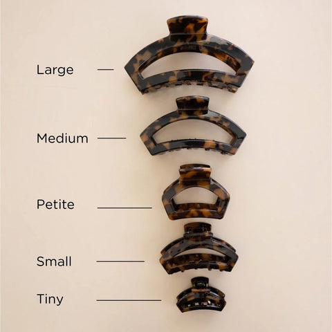 Open Tortoise Petite Hair Clip