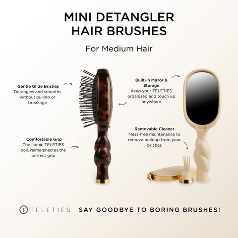 Detangler Hair Brush for Medium Hair Bundle