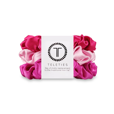 Rose All Day Large Silk Scrunchies