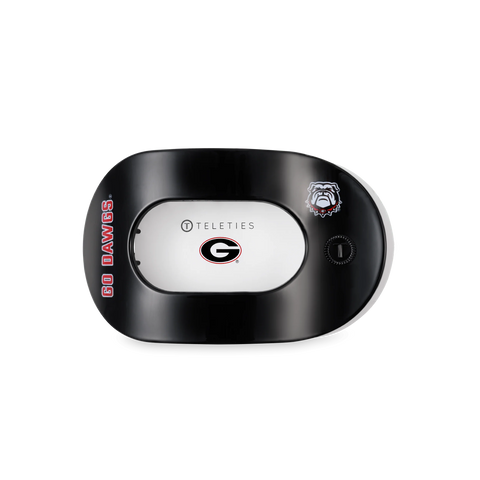 Go Dawgs! Medium Flat Round Hair Clip