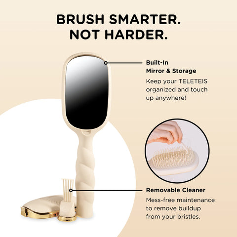 Detangler Hair Brush for Thick Hair – Tan