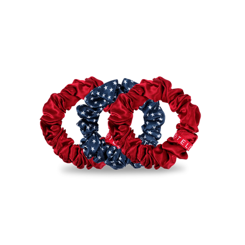 Independence Bae Large Silk Scrunchies