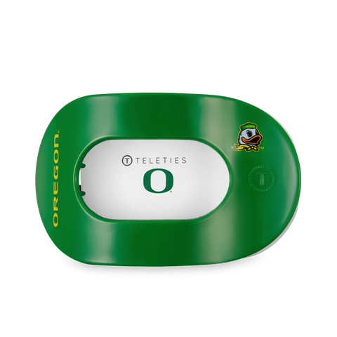 Go Ducks! Large Flat Round Hair Clip