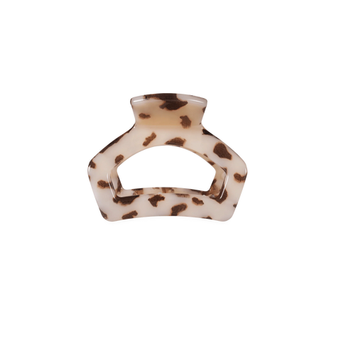 Open Blonde Tortoise Petite Hair Clip