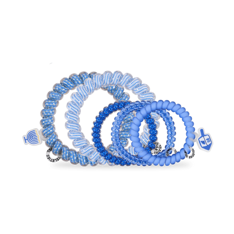 Drop It Like a Dreidel Mix Pack Hair Ties