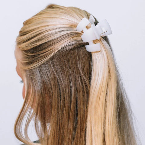 Classic Coconut White Petite Claw Clip