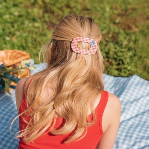 Blueberry Farms Medium Flat Round Hair Clip