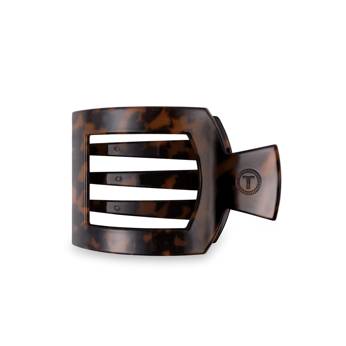 Tortoise Medium Flat Square Hair Clip