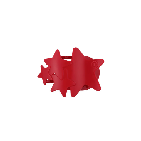 Red Shooting Star Small Flat Hair Clip