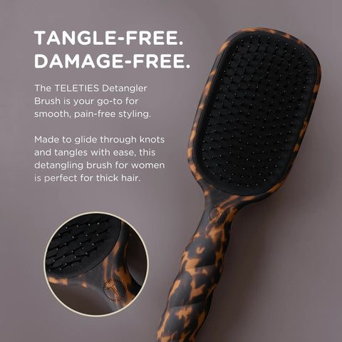 Detangler Hair Brush for Thick Hair – Tortoise