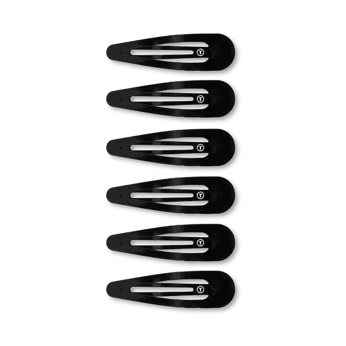 Jet Black Snap Clip (6Ct)